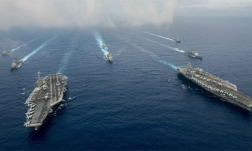 Un grupo naval de la Marina de EEUU se dirige al golfo Pérsico Washington hace una exhibición de fuerza ante Irán